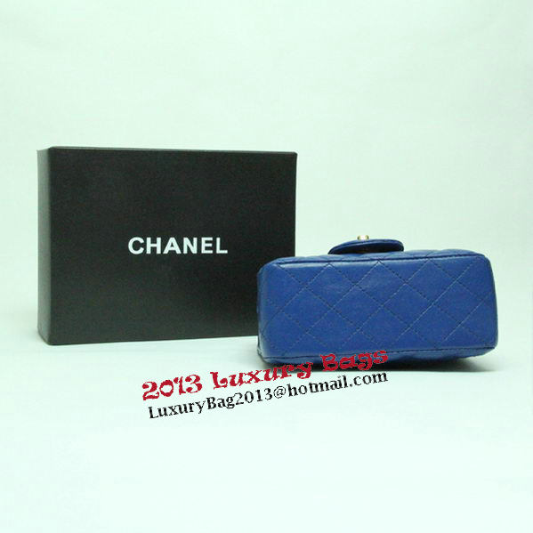 Chanel mini Classic Flap Bag Royal Leather 1115 Gold Chain