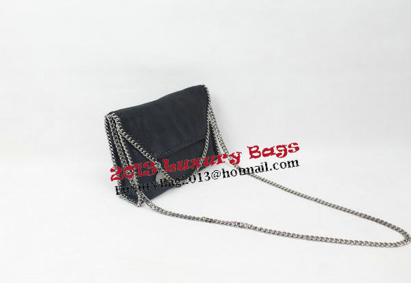 Stella McCartney Falabella Black PVC Cross Body Bag 875 Silver