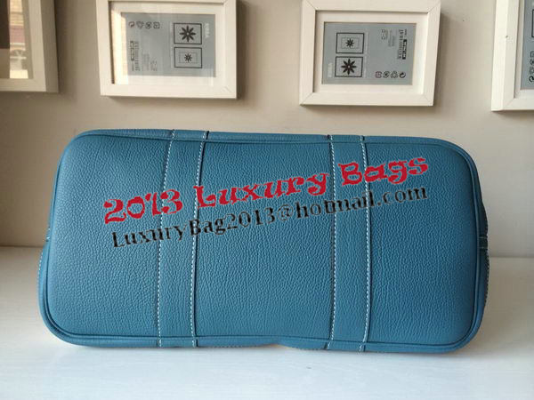 Hermes Garden Party 36CM Bag Canvas Leather H11M Blue