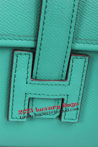 Hermes Jige Clutch Bag Calfskin Leather H258 Green