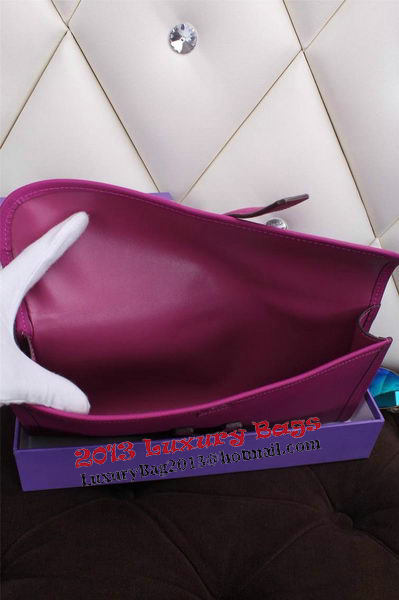 Hermes Jige Clutch Bag Calfskin Leather H258 Purple