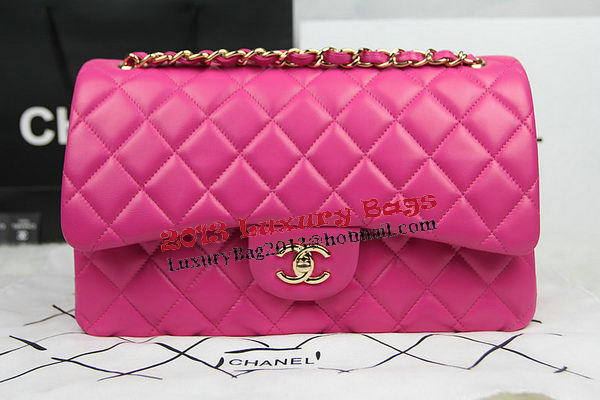 Chanel Classic Flap Bag Rose Original Leather CF1113 Gold