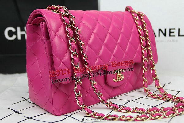 Chanel Classic Flap Bag Rose Original Leather CF1113 Gold