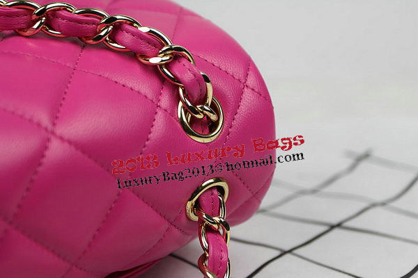 Chanel Classic Flap Bag Rose Original Leather CF1113 Gold