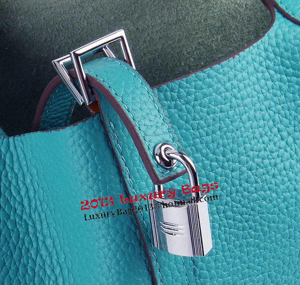 Hermes Picotin Lock PM Bag in Clemence Leather H8615 Green