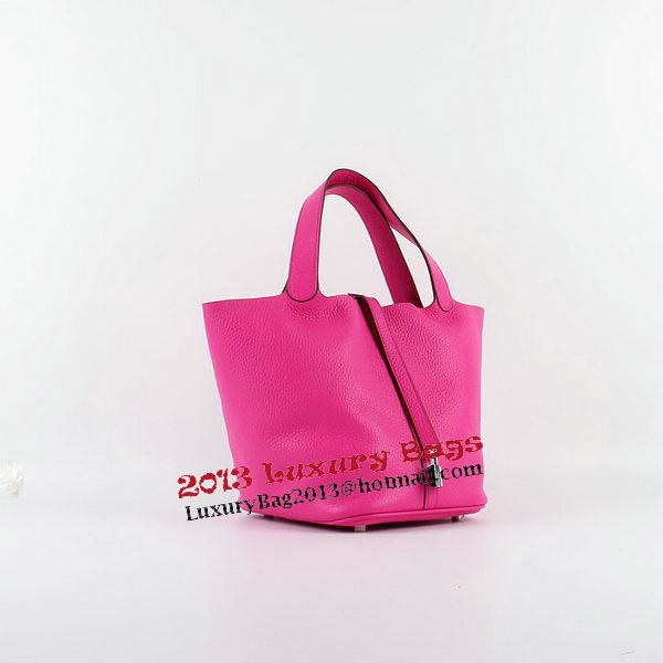 Hermes Picotin Lock PM Bag in Clemence Leather H8615 Rose