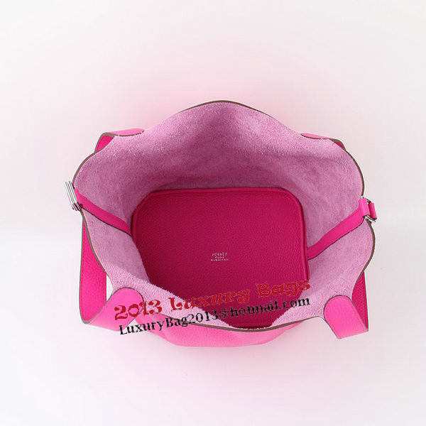 Hermes Picotin Lock PM Bag in Clemence Leather H8615 Rose