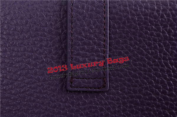 Hermes Jige Clutch Bag Calfskin Leather HQ864 Purple