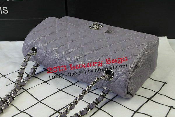 Chanel 2.55 Series Bags Lavender Cannage Pattern Leather CFA1112 Silver