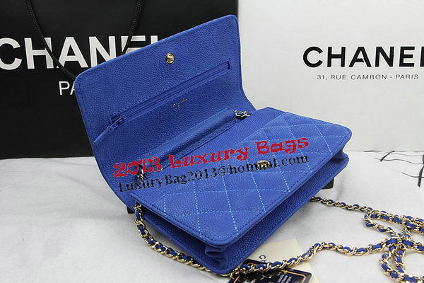 Chanel mini Flap Bag Original Suede Leather A33814 Blue