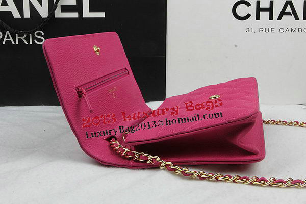 Chanel mini Flap Bag Original Suede Leather A33814 Rose