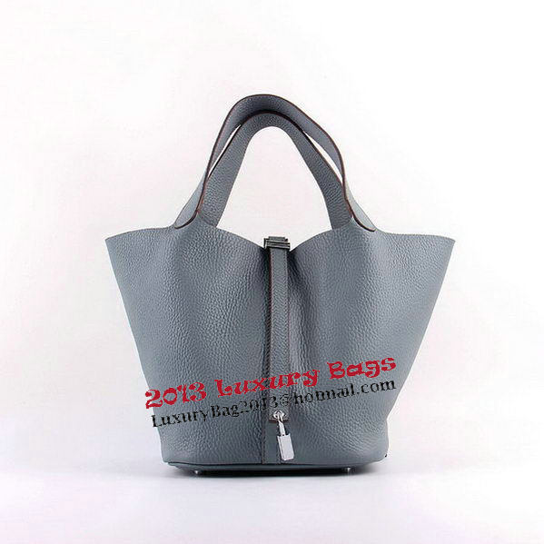 Hermes Picotin Lock MM Bags Clemence Leather H8616 Grey