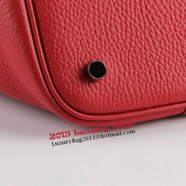 Hermes Picotin Lock MM Bags Clemence Leather H8616 Red