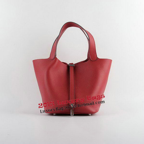 Hermes Picotin Lock PM Bags Clemence Leather H8615 Red