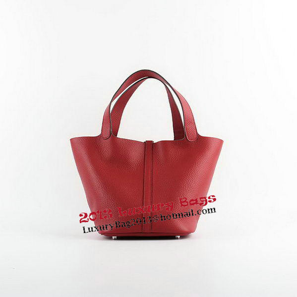 Hermes Picotin Lock PM Bags Clemence Leather H8615 Red