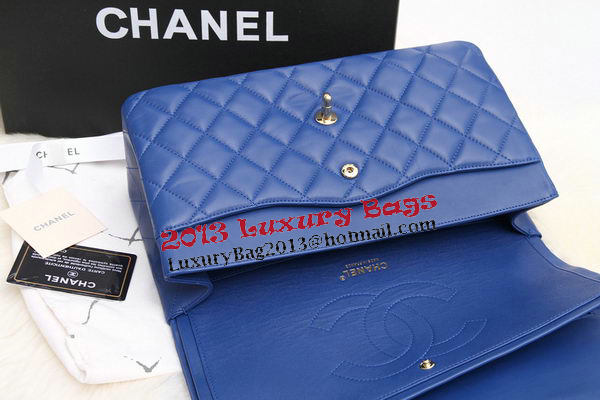 Chanel Jumbo Double Flaps Bags Original Lambskin Leather A36097 Blue