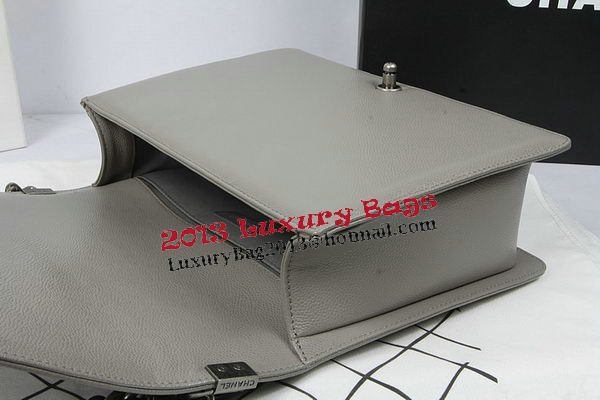 Boy Chanel Flap Shoulder Bag Original Cannage Pattern A67087 Grey