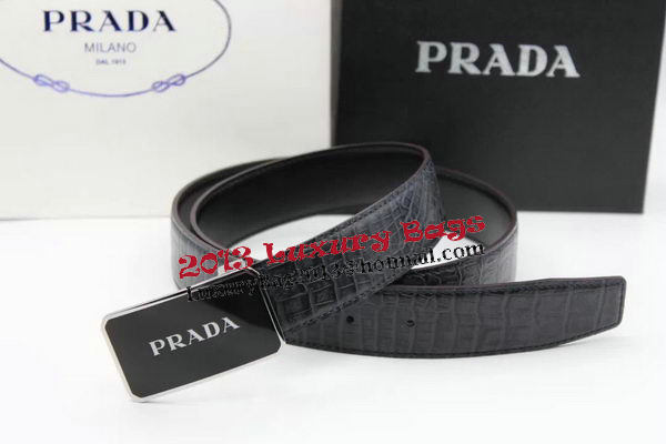 Prada 35mm Belt Croco Leather PB1128A