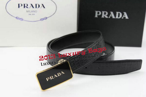 Prada 35mm Belt Croco Leather PB1128A