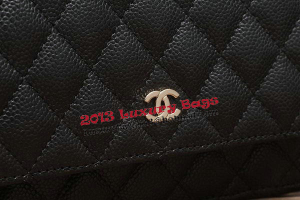 Chanel mini Flap Bag A33814 Black Cannage Pattern Gold