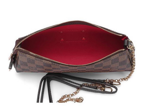 Louis Vuitton N55213 Damier Ebene Canvas Eva Clutch