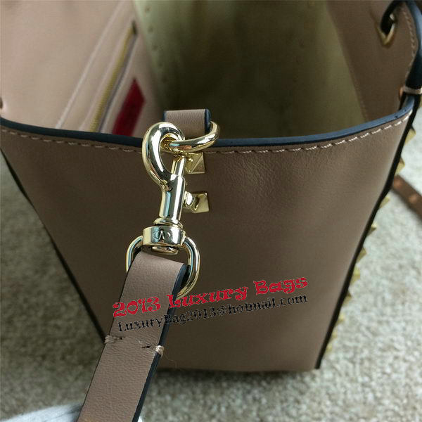 Valentino Garavani Rockstud mini Tote Bag Original Leather VG1916 Beige