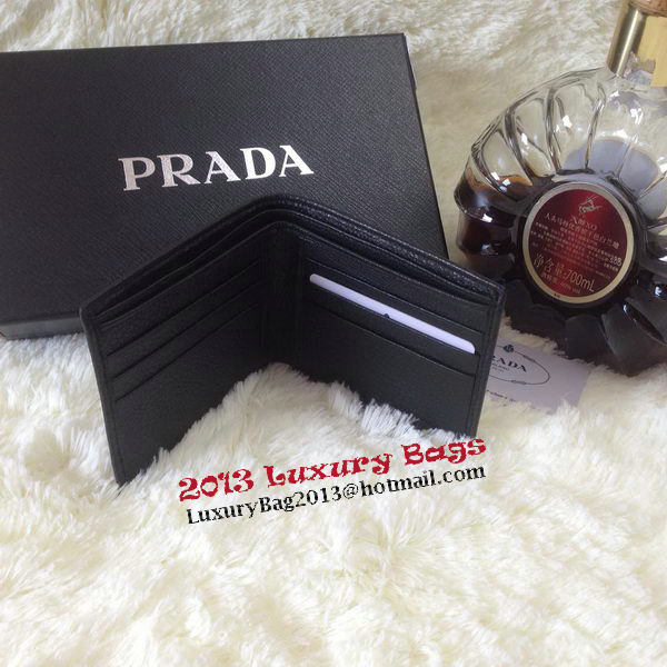 Prada Grainy Calf Leather Men Wallet 2M0513