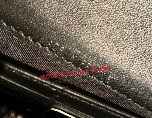 Boy Chanel Matelasse Long Wallet Original Sheepskin Leather A80376 Black