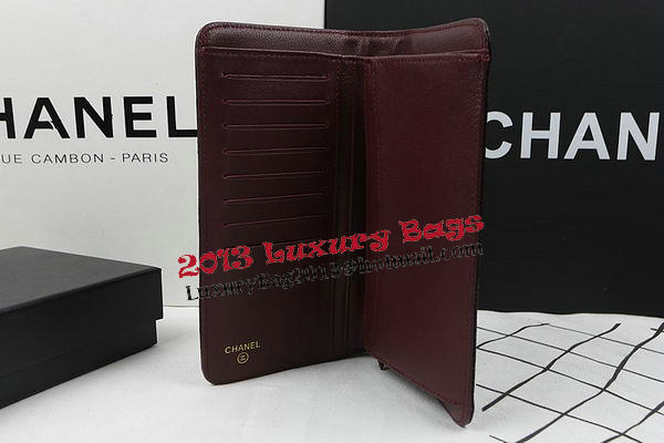 Chanel Bi-Fold Wallet Black Original Cannage Pattern A31509 Gold