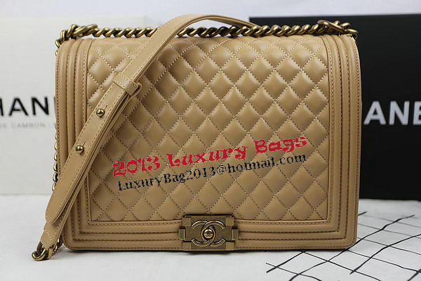 Chanel Boy Flap Shoulder Bag Original Sheepskin Leather A67087 Apircot