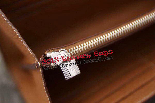 Hermes Kelly Wallet Togo Leather Bi-Fold Purse HA708W Wheat