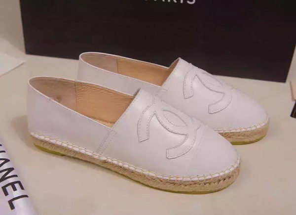 Chanel Leather Toe Flat CH1015LRF White