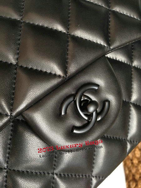 Chanel Classic Flap Bags Original Lambskin Leather A1113 Black