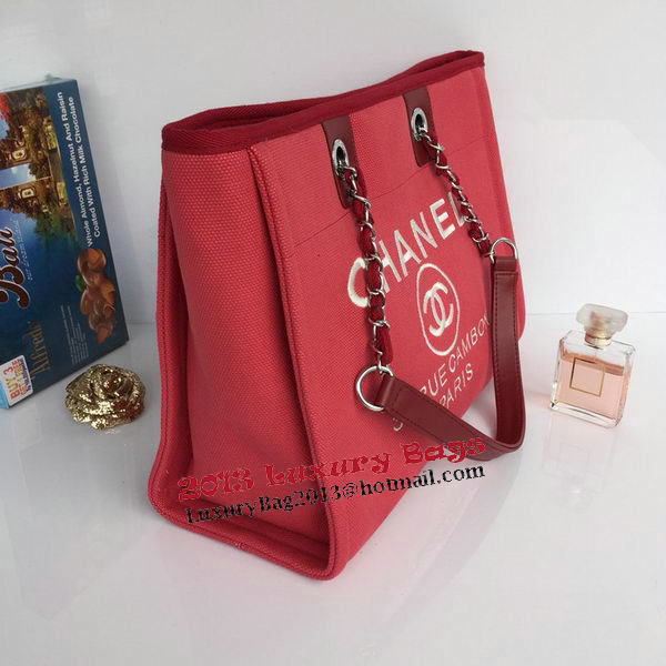 Chanel Medium Canvas Tote Shopping Bag A68045 Rose