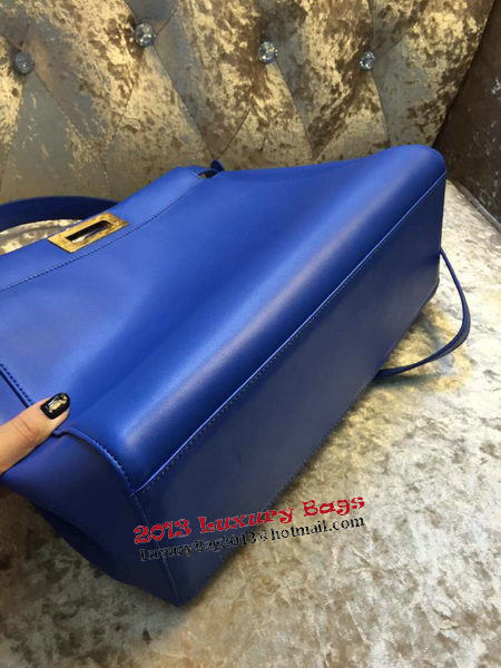 Fendi Peekaboo Bag Calfskin Leather 30340 Blue