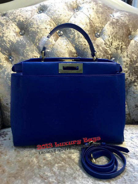 Fendi Peekaboo Bag Calfskin Leather 30340 Blue