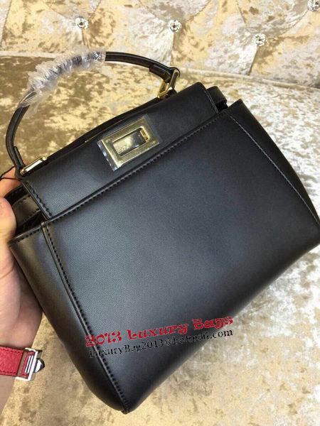 Fendi mini Peekaboo Bag Calfskin Leather 30320 Black