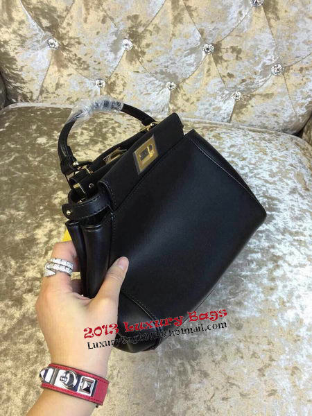 Fendi mini Peekaboo Bag Calfskin Leather 30320 Black