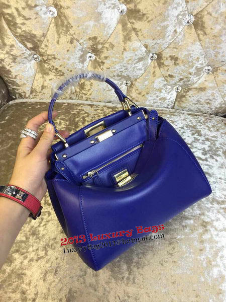 Fendi mini Peekaboo Bag Calfskin Leather 30320 Royal