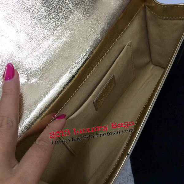 Yves Saint Laurent Classic Monogramme Clutch 30210 Gold