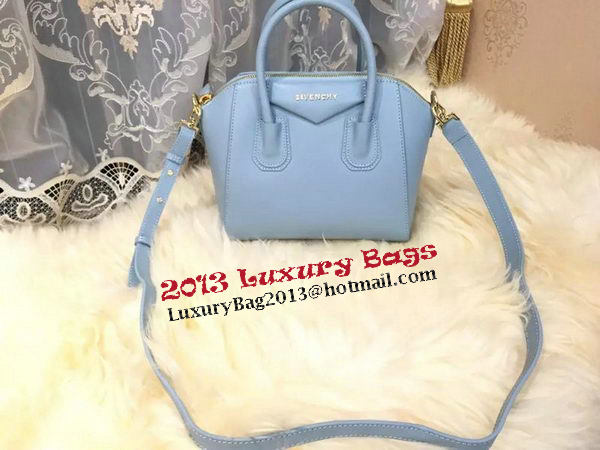 Givenchy mini Antigona Bag Goat Leather G1900 SkyBlue