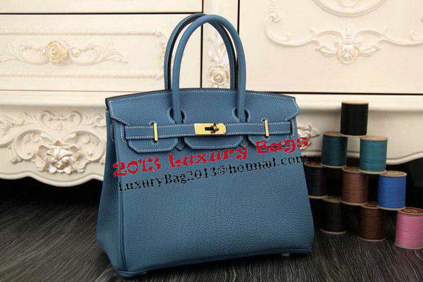 Hermes Birkin 35CM 30CM Tote Bag Original Leather HB35O SkyBlue