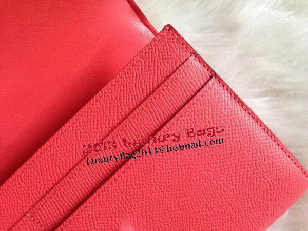 Hermes Constance Long Wallets Original Leather HA909 Light Pink