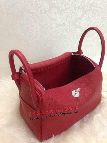 Hermes Lindy 30CM Original Leather Shoulder Bag HLD30 Burgundy