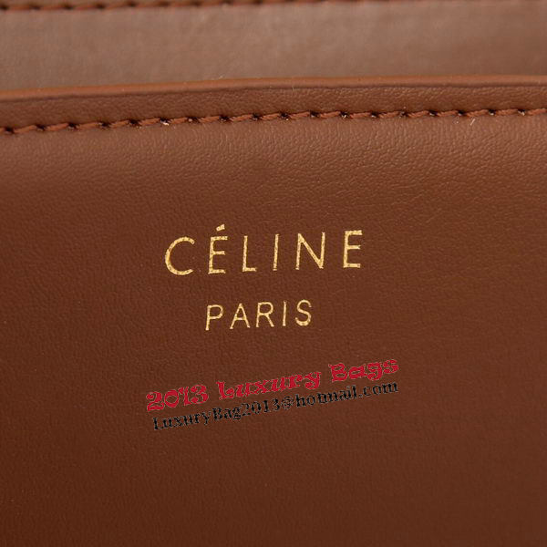 Celine Classic Box Small Flap Bag Smooth Leather C88007C Brown