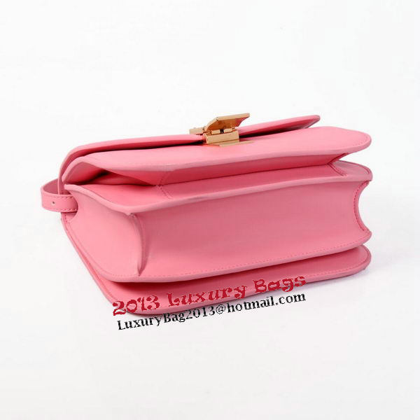 Celine Classic Box Small Flap Bag Smooth Leather C88007C Pink