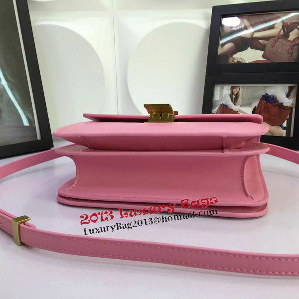 Celine Classic Box Flap Bag Calfskin Leather C88008 Pink