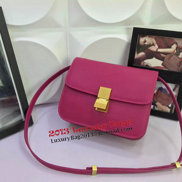 Celine Classic Box Flap Bag Calfskin Leather C88008 Rosy