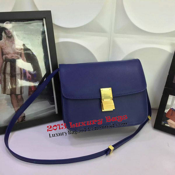 Celine Classic Box Flap Bag Calfskin Leather C88008 Royal