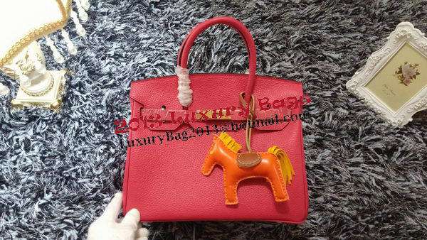 Hermes Birkin 30CM Tote Bags Litchi Leather H30LI Rose